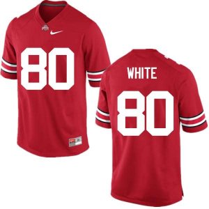 NCAA Ohio State Buckeyes Men's #80 Brendon White Red Nike Football College Jersey PYY6745AT